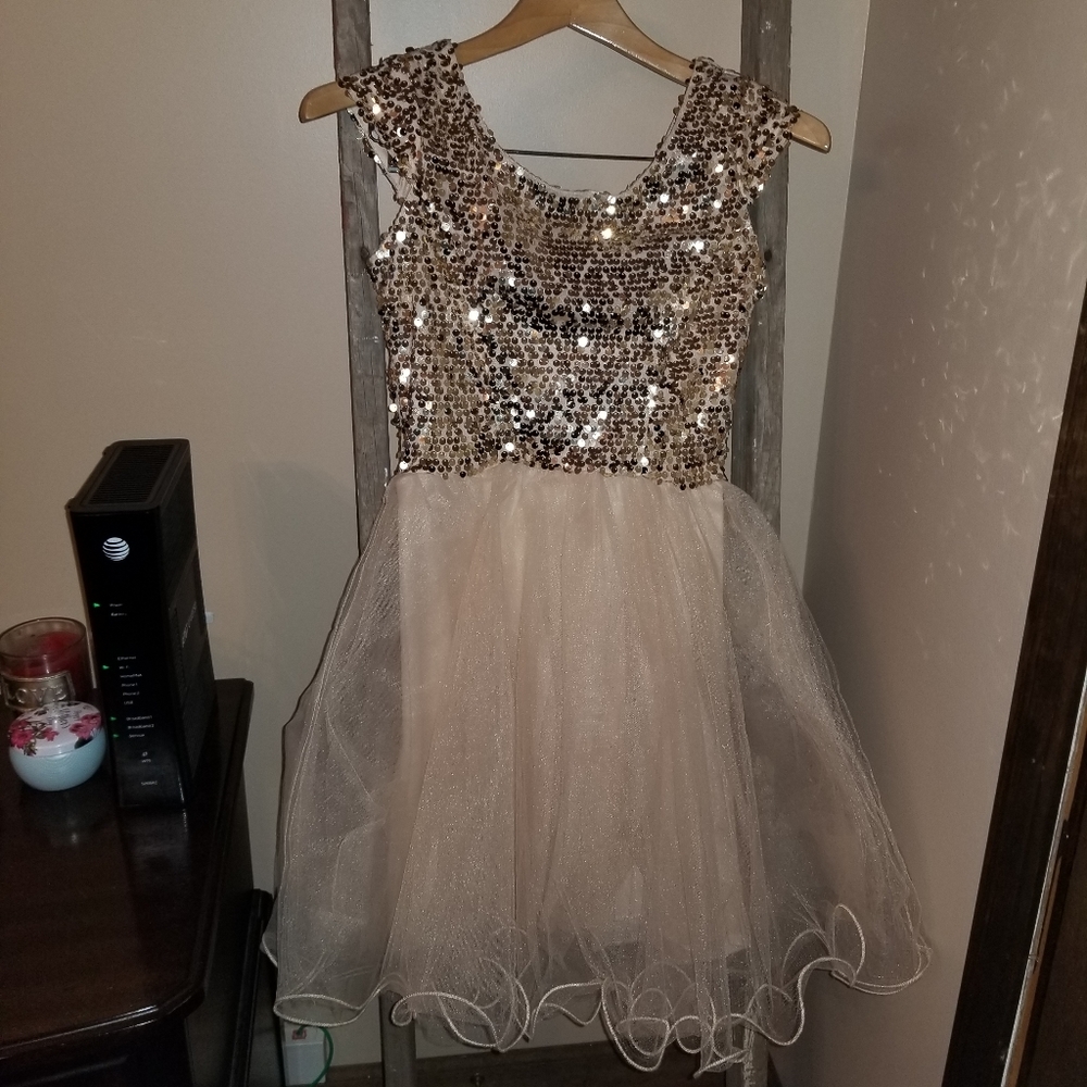 Gold dress